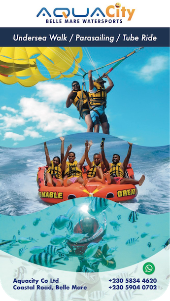 Aquacity sea activities Mauritius